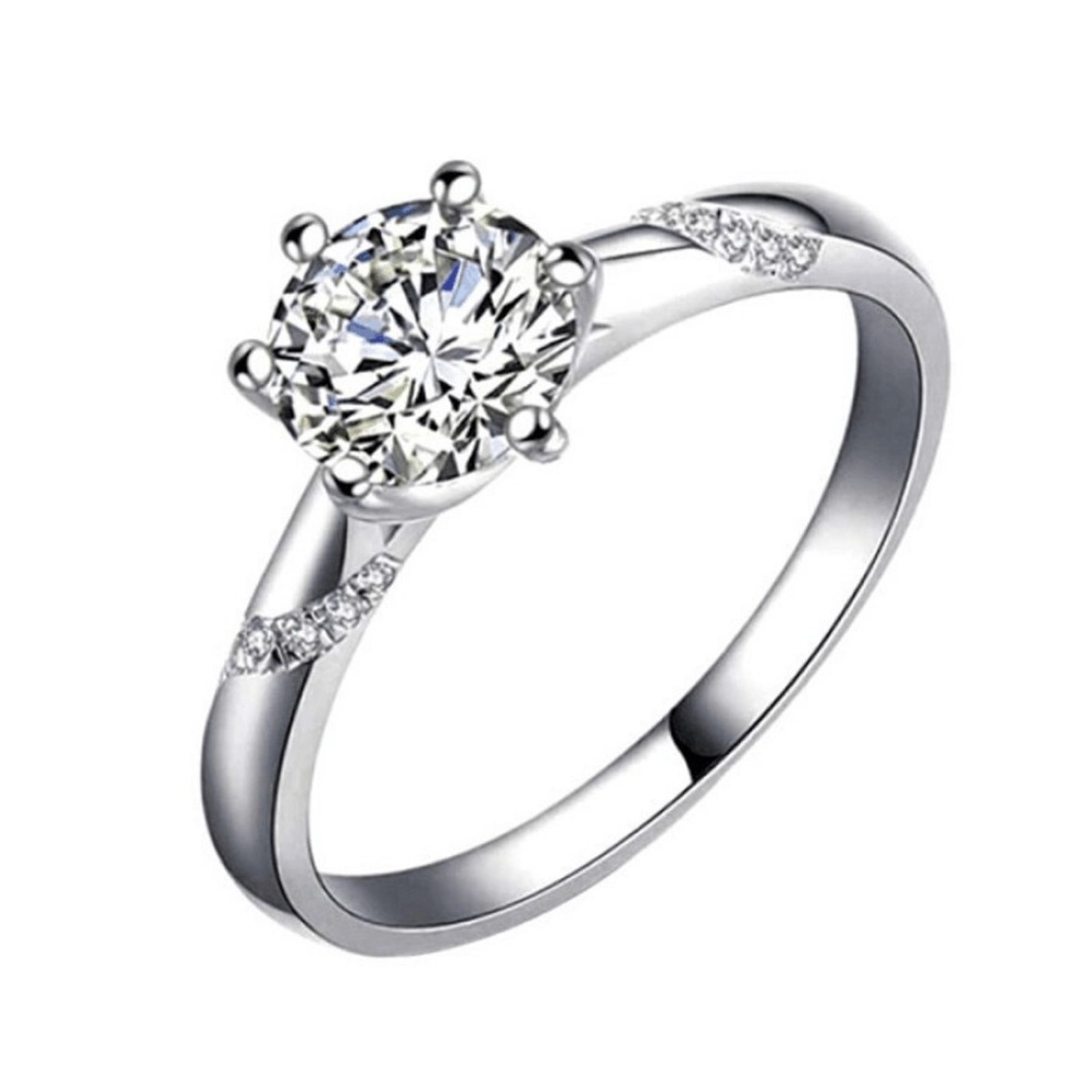 Moissanite 3.0 CT Silver Ring✨